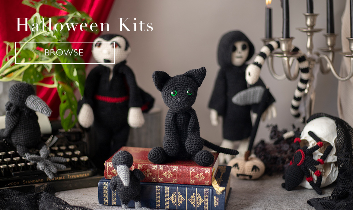 Halloween crochet kits spooky vampire trick or treat toft